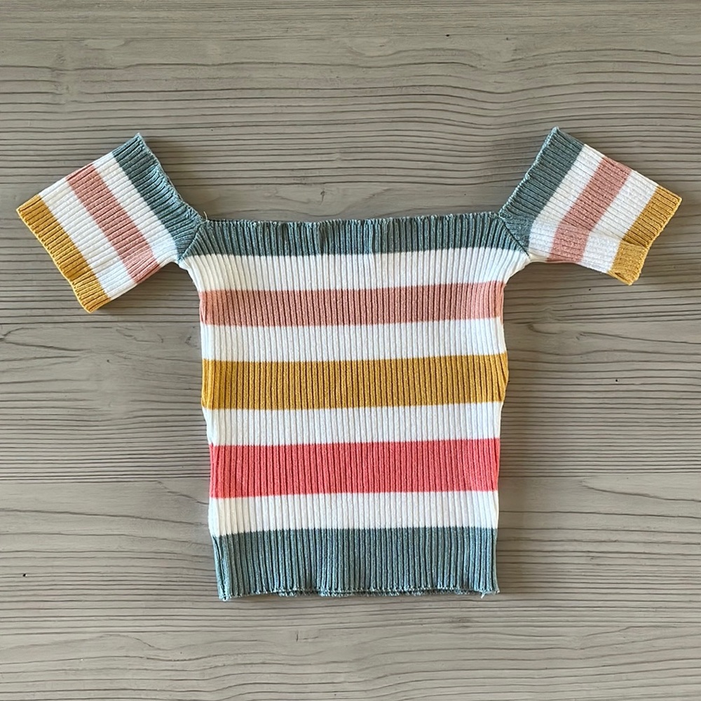 Lulus Colorful Crop Top in XS
